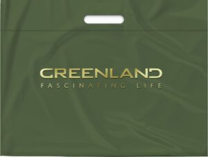 big white diecut plastic bag with handle holewide bagful supermarket purcha new green greenland2